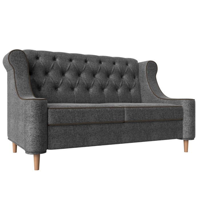 Прямой диван «Бронкс», рогожка, цвет серый / коричневый кухонный прямой диван артмебель бронкс рогожка коричневый
