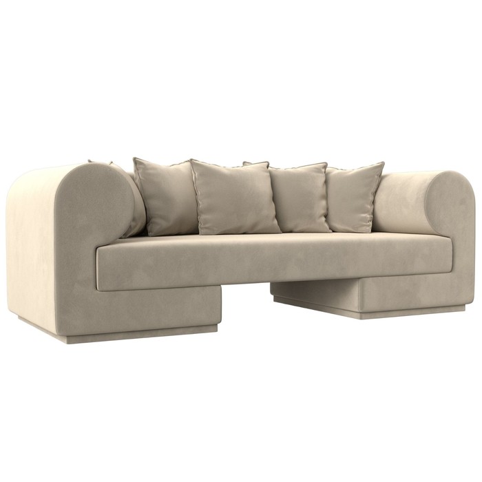 Прямой диван «Кипр», микровельвет, цвет бежевый прямой диван кипр велюр
