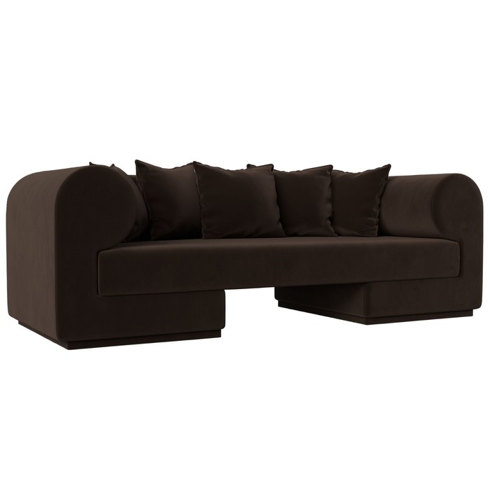 Прямой диван «Кипр», микровельвет, цвет коричневый прямой диван кипр велюр