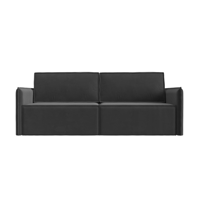 Прямой диван «Либерти», механизм еврокнижка, велюр, цвет серый прямой диван венеция механизм еврокнижка велюр цвет серый