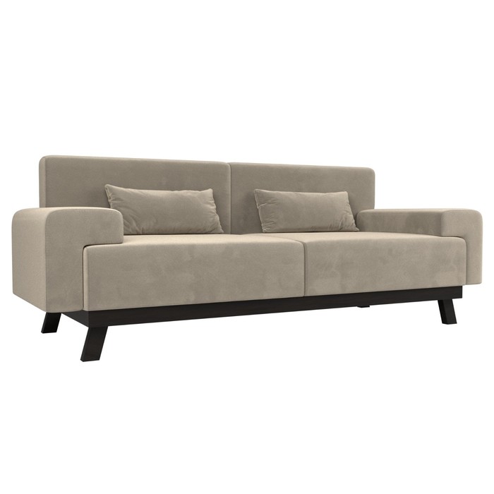 Прямой диван «Мюнхен», микровельвет, цвет бежевый прямой диван мюнхен рогожка цвет бежевый