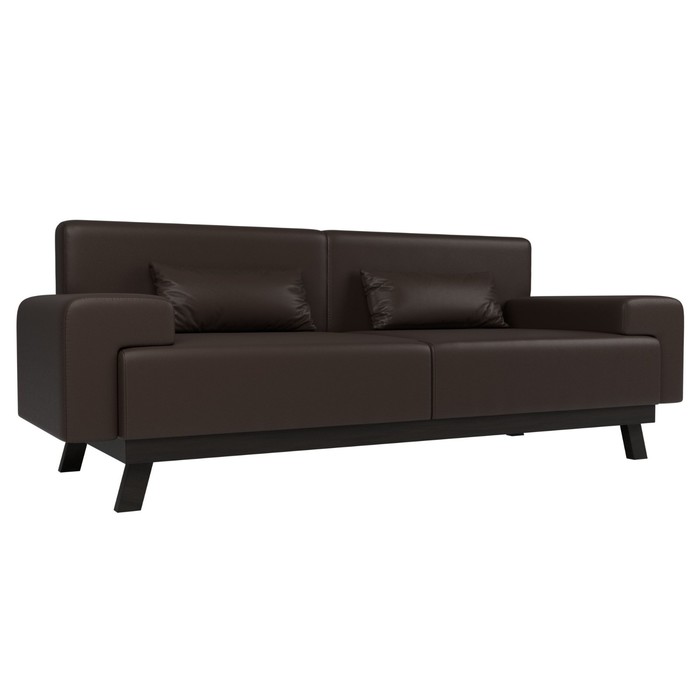 Прямой диван «Мюнхен», экокожа, цвет коричневый прямой диван мюнхен без механизма экокожа цвет чёрный