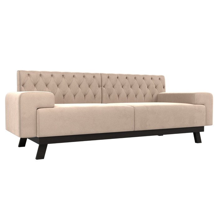 Прямой диван «Мюнхен Люкс», велюр, цвет бежевый прямой диван артмебель мюнхен люкс велюр коричневый