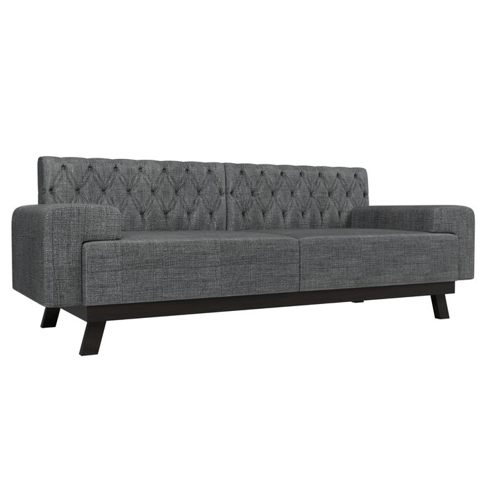 Прямой диван «Мюнхен Люкс», рогожка, цвет серый прямой диван артмебель мюнхен люкс велюр бирюза