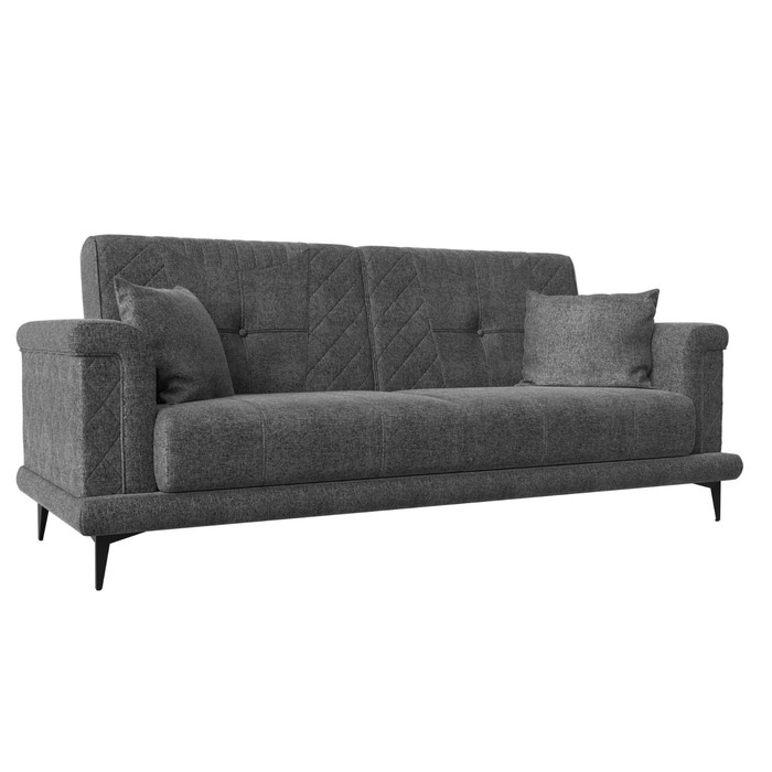 Прямой диван «Неаполь», механизм книжка, рогожка, цвет серый прямой диван бонн механизм книжка рогожка цвет серый