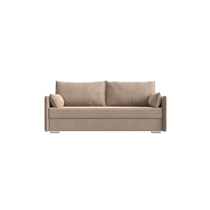 Прямой диван «Сайгон», механизм еврокнижка, велюр, цвет бежевый 49530