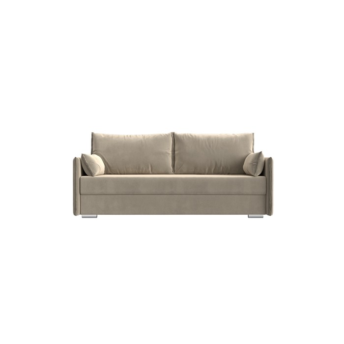Прямой диван «Сайгон», механизм еврокнижка, микровельвет, цвет бежевый диван прямой ник 2 механизм еврокнижка микровельвет цвет бежевый