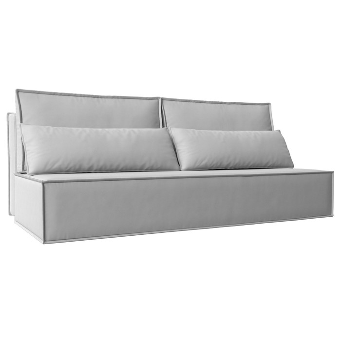 Прямой диван «Фабио Лайт», механизм еврокнижка, экокожа, цвет белый прямой диван фабио лайт механизм еврокнижка велюр цвет бежевый