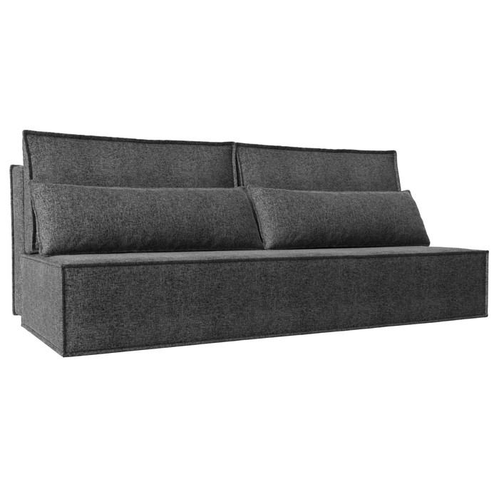 Прямой диван «Фабио Лайт», механизм еврокнижка, рогожка, цвет серый