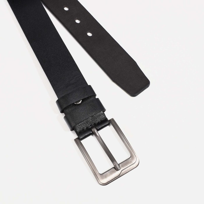 

Ремень мужской, ширина 3.5 см, винт, пряжка металл, цвет чёрный