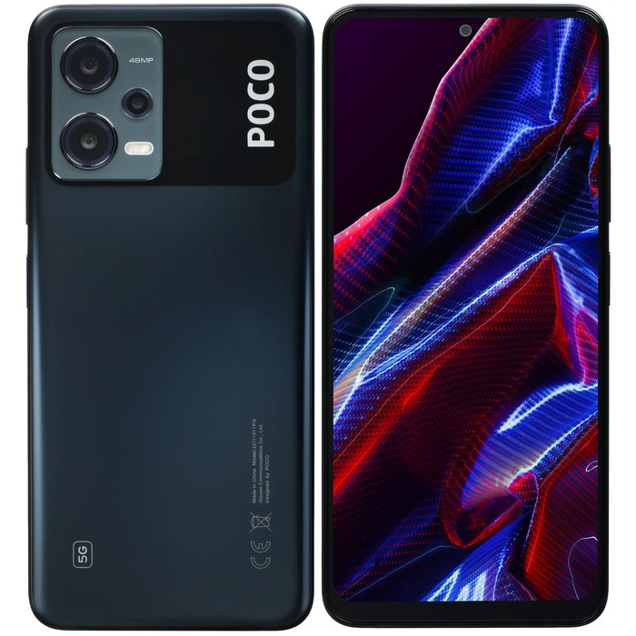 Смартфон Xiaomi POCO X5 5G RU, 6.67'', 8 Гб, 256 Гб, 48 Мп, 13 Мп, 5000 мАч, черный