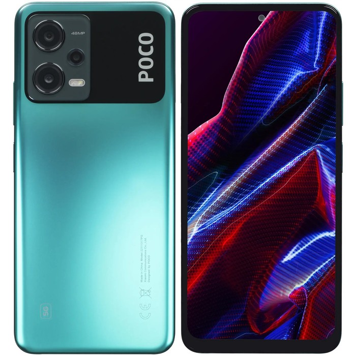 фото Смартфон xiaomi poco x5 5g ru, 6.67'', 8 гб, 256 гб, 48 мп, 13 мп, 5000 мач, зеленый
