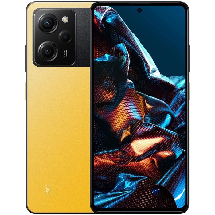 

Смартфон Xiaomi POCO X5 Pro 5G RU, 6.67'', 8 Гб, 256 Гб, 108 Мп, 16 Мп, 5000 мАч, желтый