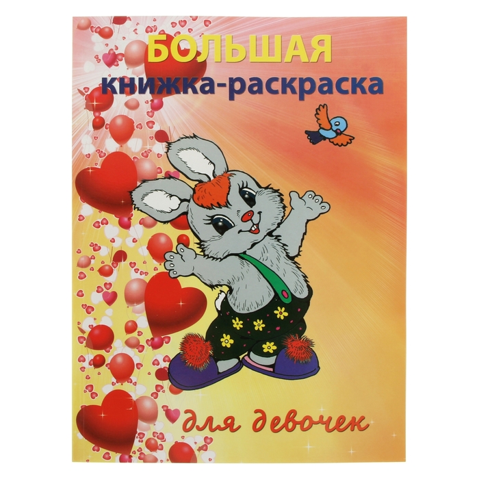 Большая книжка-раскраска А4 "Для девочек"