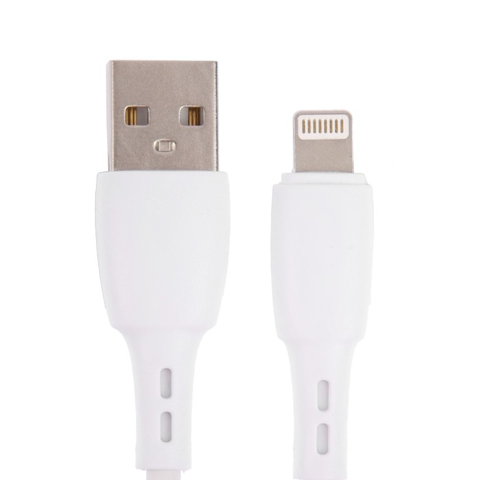 

Кабель Carmega CAR-C-AL1M-WH, Lightning - USB, 2.4 А, 1 м, белый