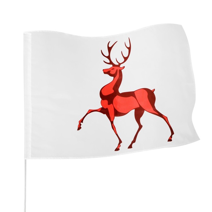 Флаг Нижнего Новгорода, 90 х 135 см, полиэфирный шелк, без древка