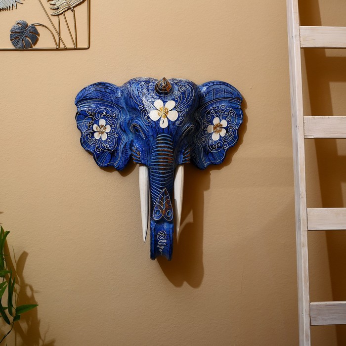 Панно настенное Голова слона албезия 50х15х50 см