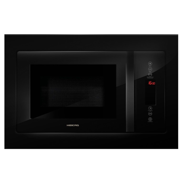 Микроволновая печь HIBERG VM 8505 B, встраиваемая, 900 Вт, 25 л, цвет чёрный встраиваемая микроволновая печь siemens be634lgs1 900 вт серебристый чёрный