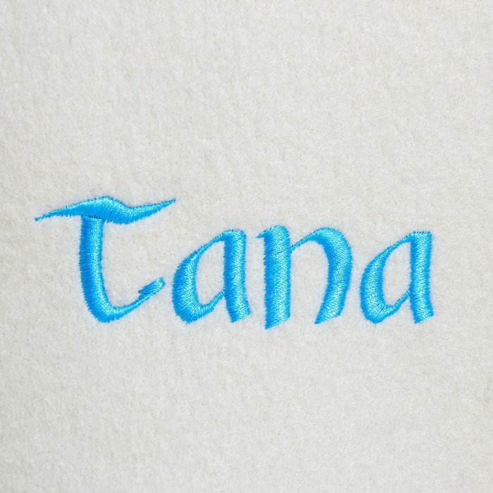 

Шапка для бани с вышивкой "Tana"