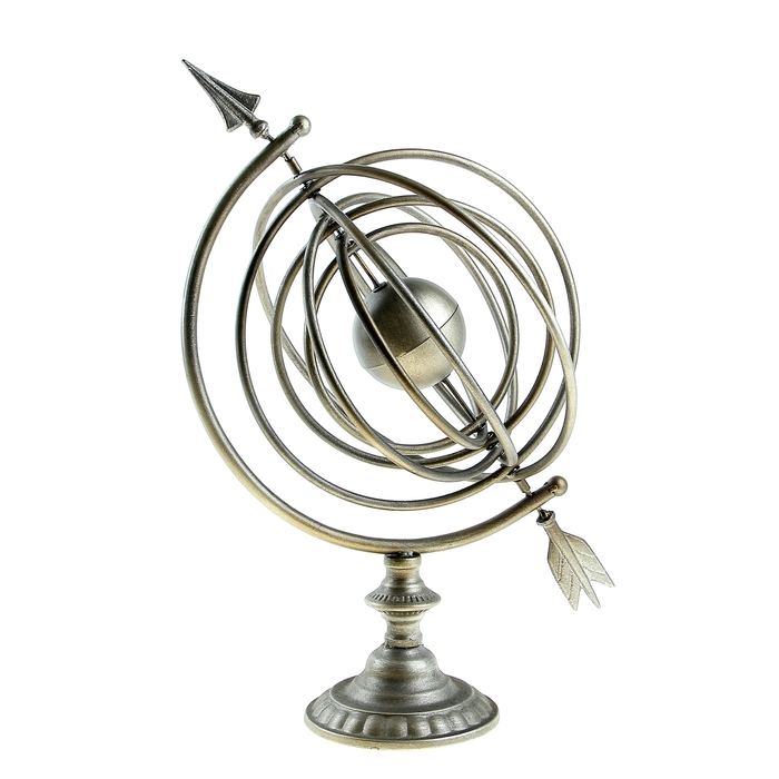Декор "Глобус со стрелой"