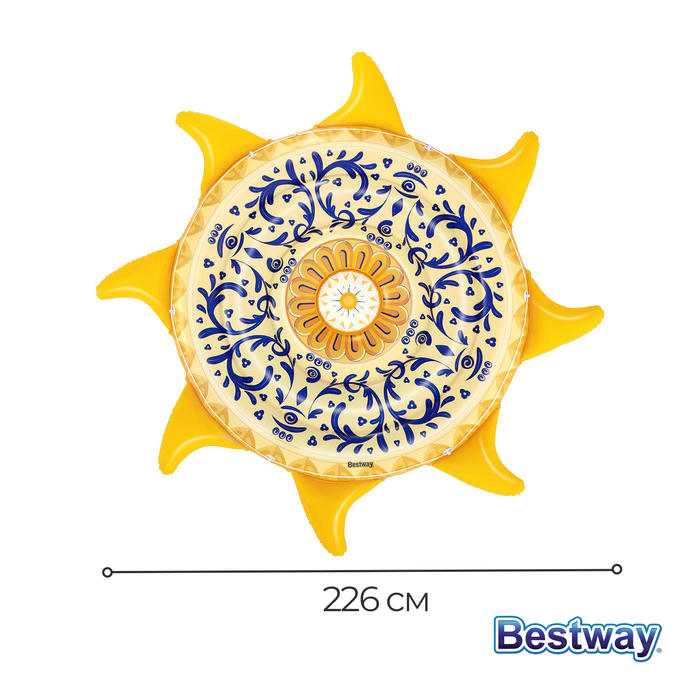 фото Матрас для плавания «солнечный остров», 226 х 226 см, 43391 bestway