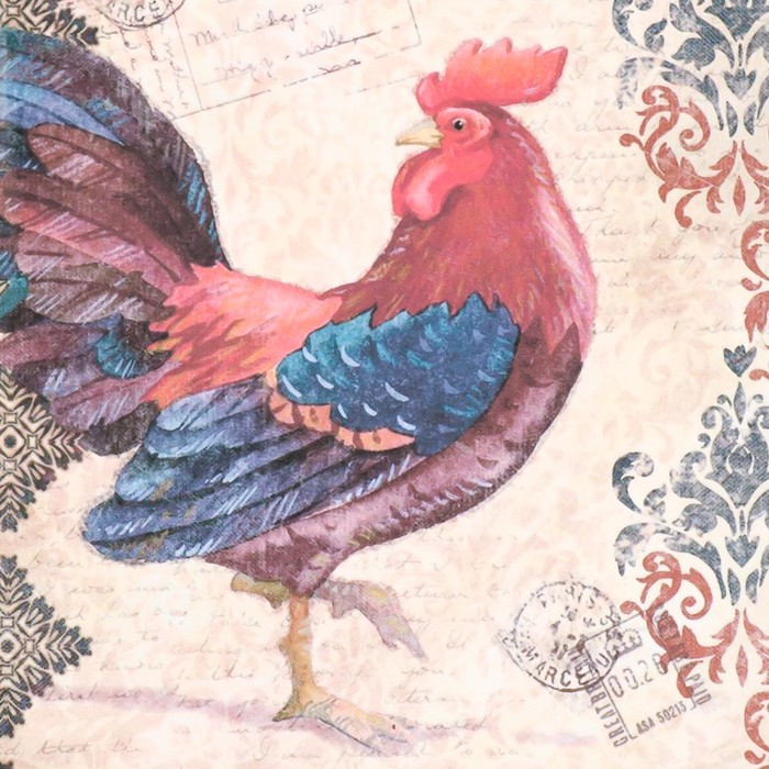 

Декупажная карта "Петушки" формат А4, плотность 45г/м2