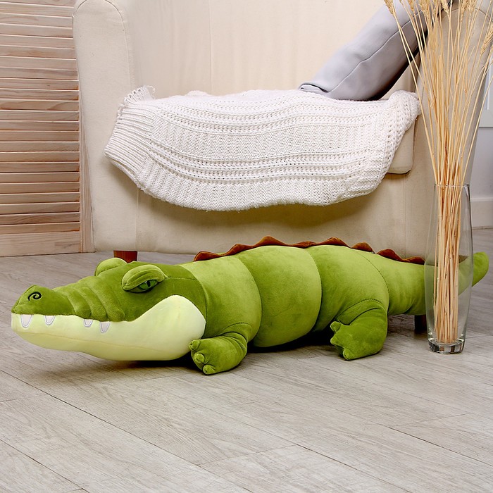 фото Мягкая игрушка-подушка «крокодил», 100 см