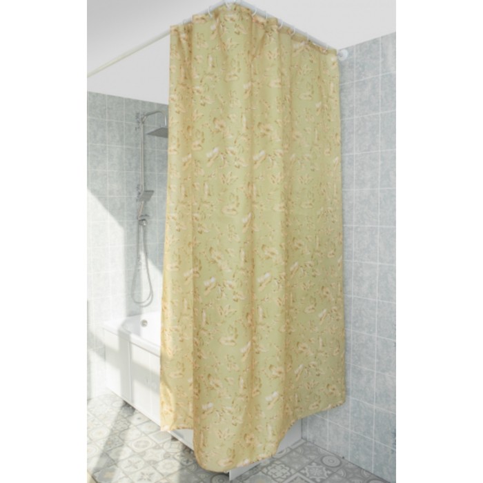 Штора для ванной MIRACLE с утяжелителем, 180х200 см штора для ванной milardo beige miracle