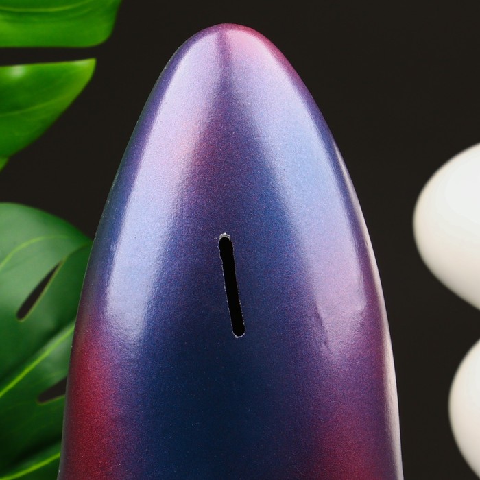 Копилка "Ракета" синий космос, 21 см 9535354