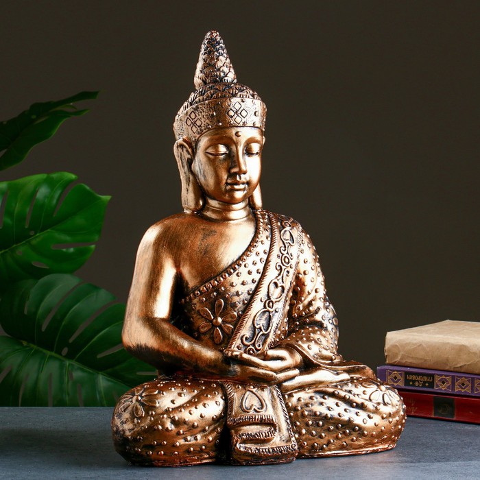 Фигура Будда бронза, 46х35х20см