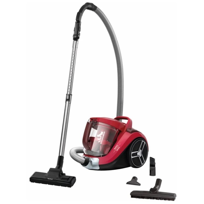 

Пылесос Tefal TW4853EA, 550 Вт, 2.5 л, чёрный/красный