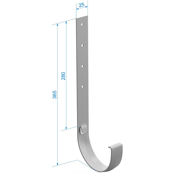 Кронштейн желоба металлический 300мм Dcke PREMIUM Графит