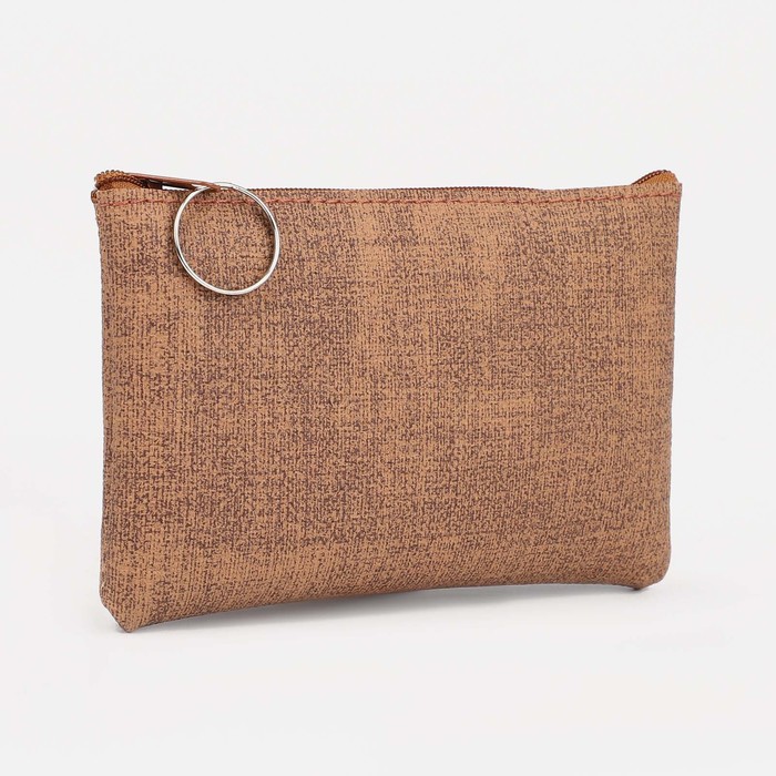 

Кошелёк женский на молнии, цвет коричневый