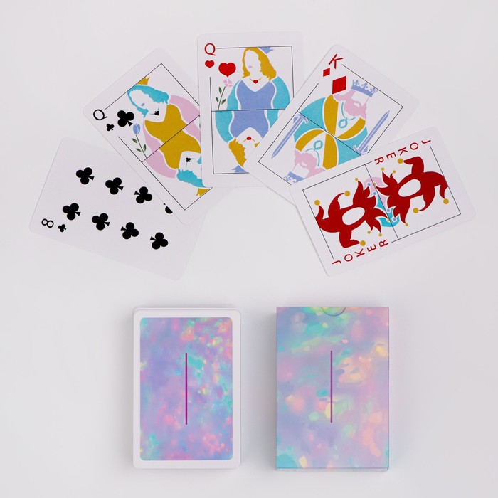 Карты игральные бумажные, 54 шт, 300 гр/м2, 8.7 х 5.7 см карты игральные бумажные wild king 55 шт 280 г м2 синие 6 3 х 8 8 см