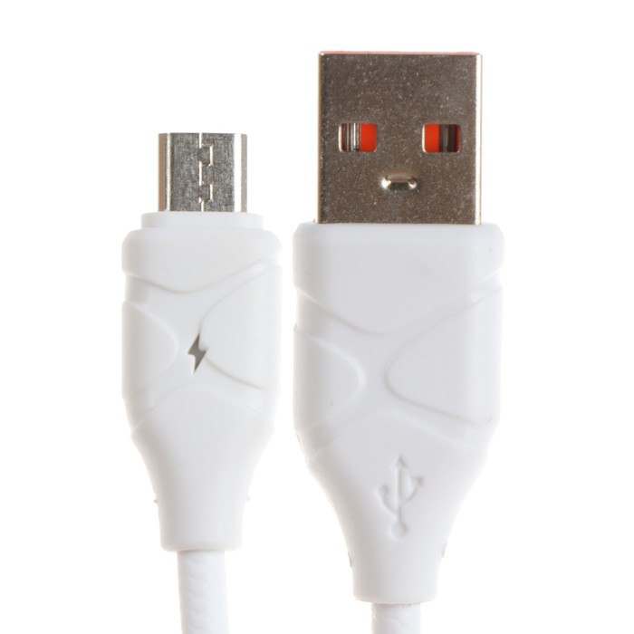 

Кабель ONE DEPOT S06V, microUSB - USB, 2.4 А, 1 метр, белый
