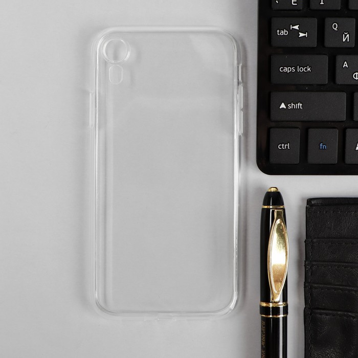 Чехол для iPhone XR, силиконовый, прозрачный чехол interstep decor adv iphone xr черный