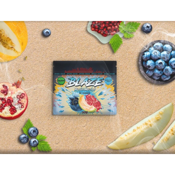 

Бестабачная смесь Blaze "Микс дыни, черники и граната", 50 г