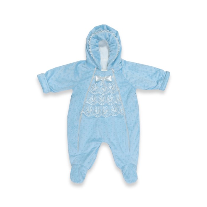 

Плюшевый комбинезон «Инфанта», рост 56, цвет голубой
