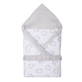 Летний конверт-одеяло на выписку «Лео», размер 90х90, цвет белый Ош