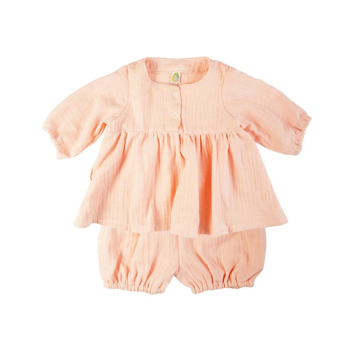 Комплект одежды на лето «Сакура», рост 92, цвет бежевый