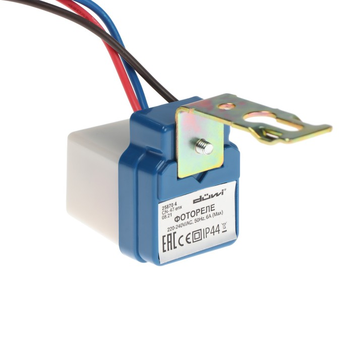 

Датчик освещённости duwi, FR-01, встроенный, 6А, 0-10Лк, IP44, белый