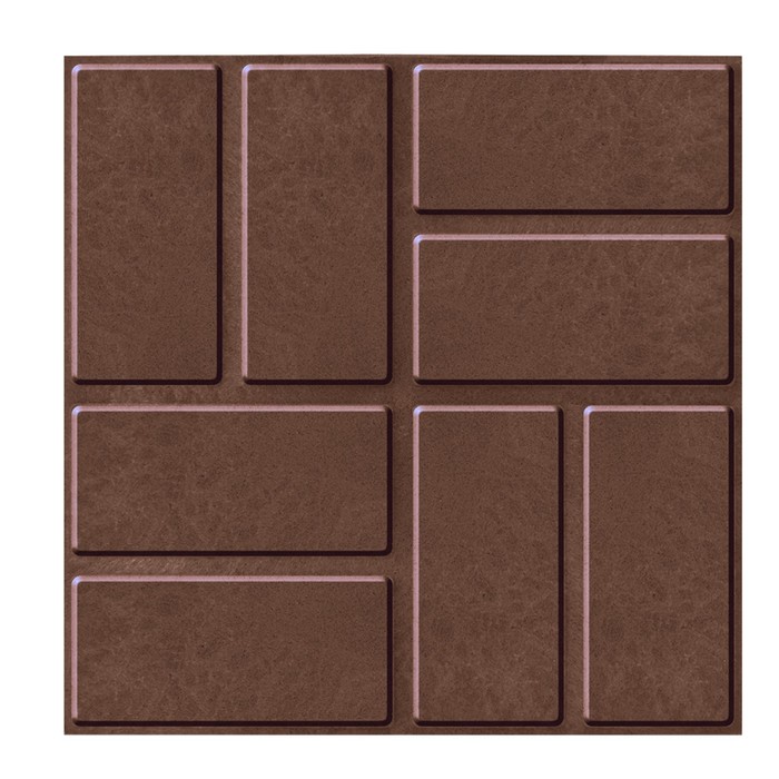 Плитка ППК тротуарная, 33 × 33 × 3 см, коричневая, «Усиленная» плитка kerlife stella viola 33 3x33 3 см