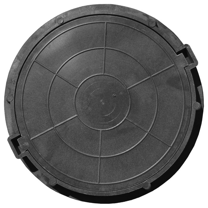 Люк ППК ревизионный, тип «Т», d = 63 см, до 25 тонн, чёрный дно колодца ппк 110 × 4 см чёрный дк т 1110 ч