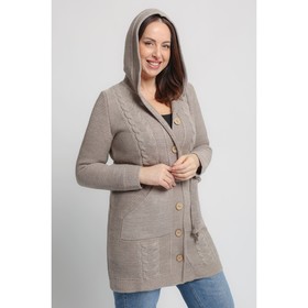 

Кардиган женский, размер 50 цвет кофейный