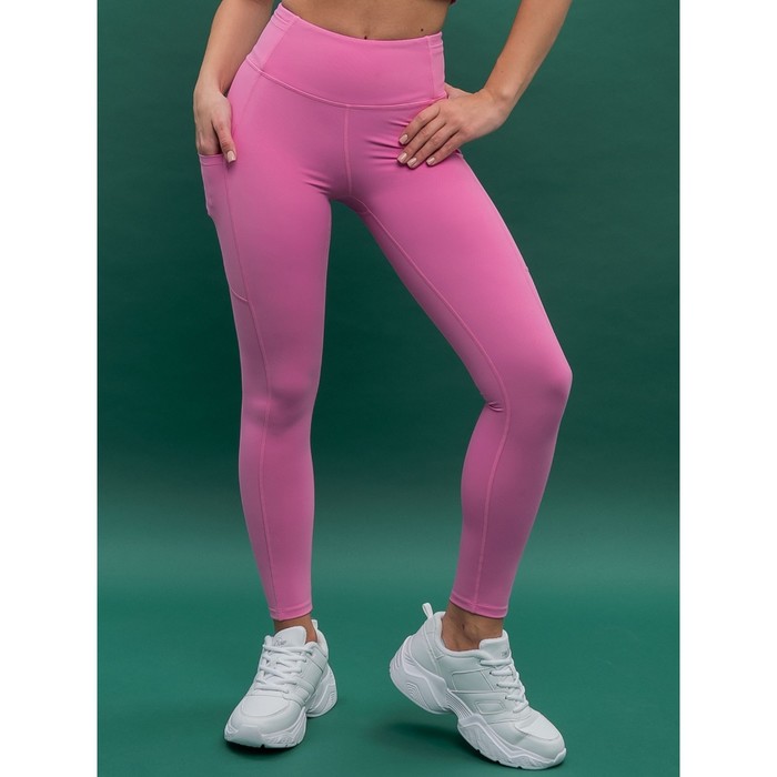 Лосины спортивные женские, размер XL, цвет лаванда