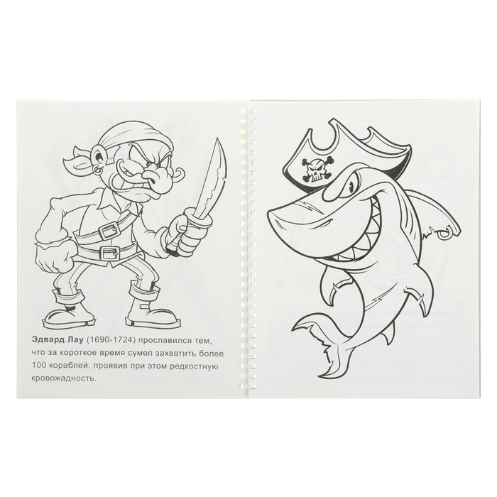 раскраска большая Морские пираты 40стр