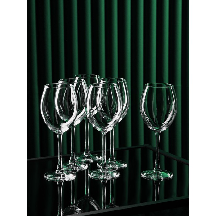 Набор стеклянных бокалов для красного вина Enoteca, 550 мл, 6 шт набор бокалов для коньяка enoteca 884 мл