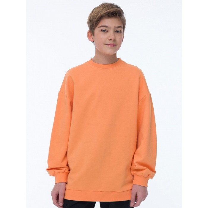 фото Толстовка для мальчиков, рост 128 см, цвет оранжевый pelican
