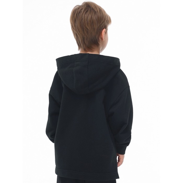 фото Толстовка для мальчиков, рост 104 см, цвет чёрный pelican