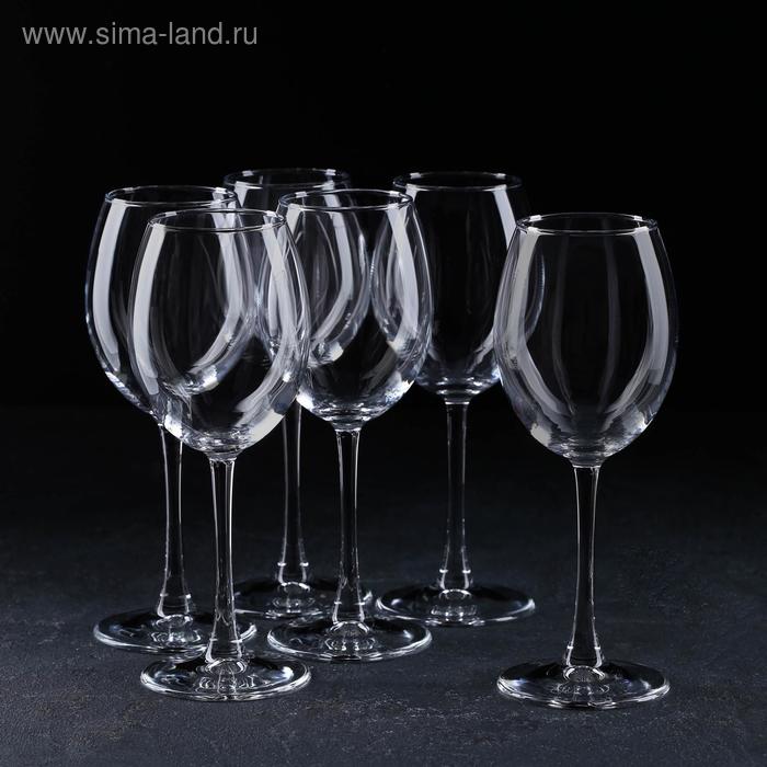 Набор стеклянных бокалов для красного вина Enoteca, 440 мл, 6 шт набор бокалов для коньяка enoteca 884 мл